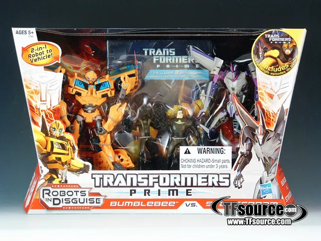 Starscream vs. Bumblebee Entertainment Pack Deluxe Class | Transformers Prime Robots in Disguise