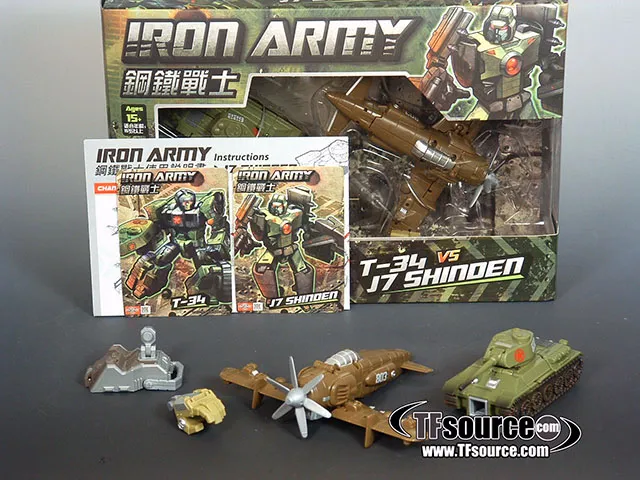 Set B T34 and J-7 Shinden | TFC Toys Iron Army