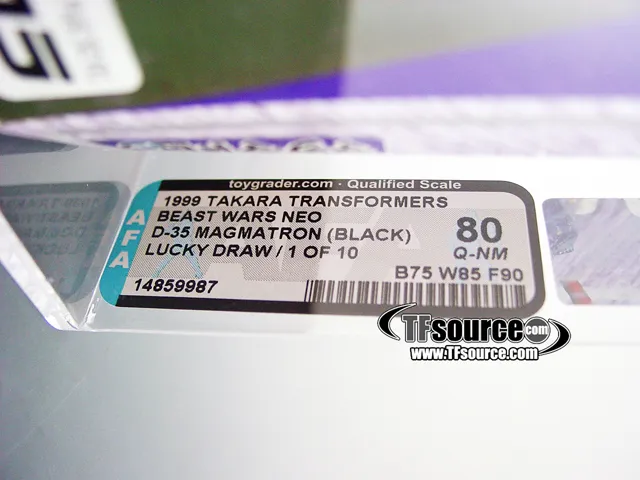 D-35 Black Magmatron Lucky Draw AFA 80 | Transformer Beast Wars Neo