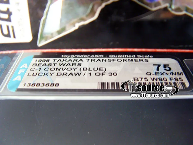 C-1 Blue Beast Convoy Lucky Draw AFA75 | Transformers Beast Wars