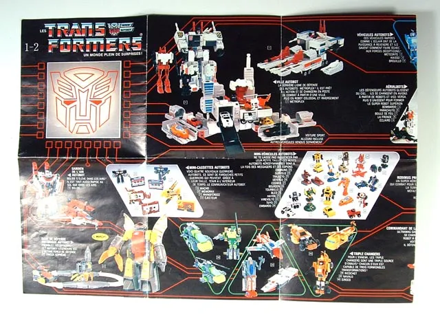 1986 Transformers 3rd Series French Catalog