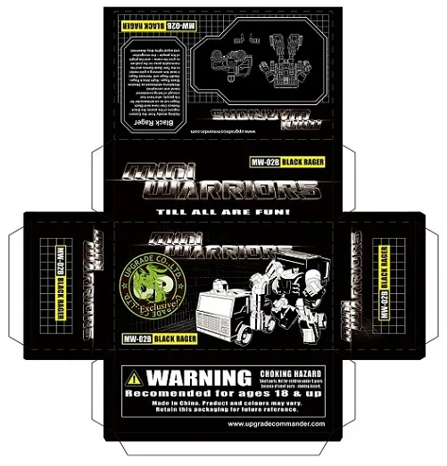 MW-02B Black Rager | Igear Mini Warriors