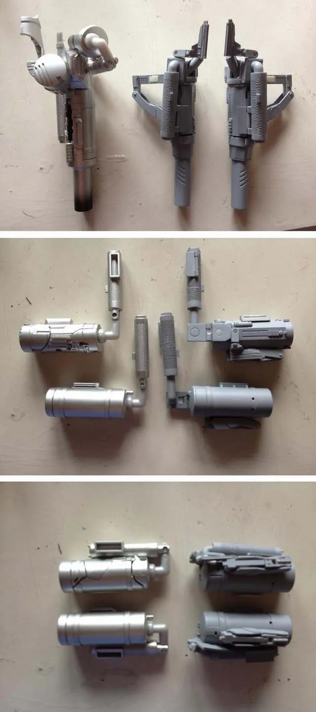 Buster Guns Metallic Silver Version | Cubex | Upgrade Kit