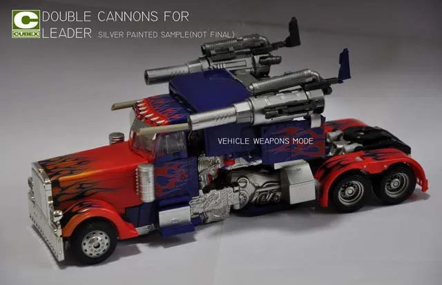 Buster Guns Metallic Silver Version | Cubex | Upgrade Kit