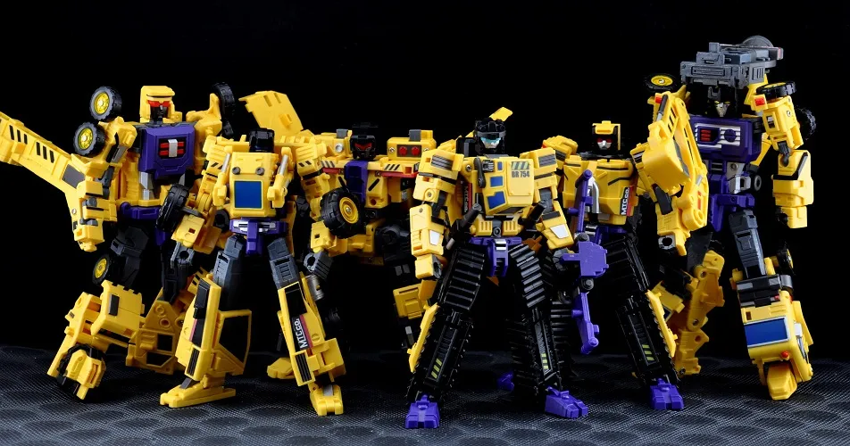 Yellow Giant Combiner Set of 5 | MakeToys | Mtcombiner