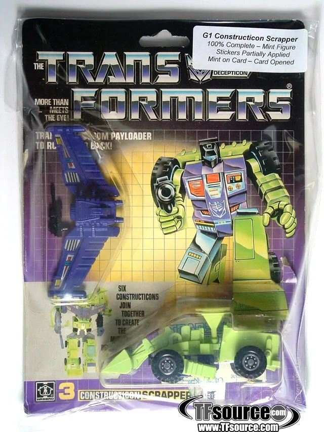 Scrapper Combinber Vintage Transformers G1