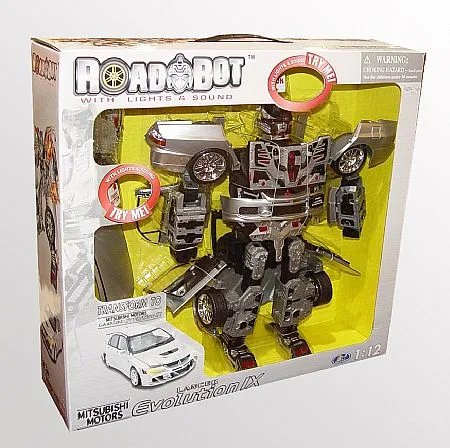 Mitsubishi Lancer Evolution IX 1/12 Scale | Transforming Roadbots Happy Well