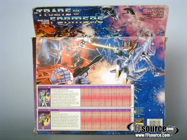 Soundwave with Buzzsaw Laserbeak Ravage MIB