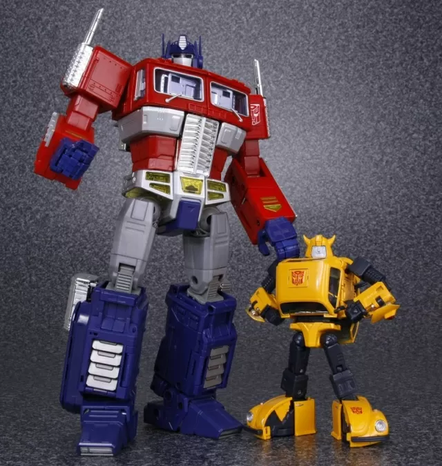 MP-21 Bumblebee and Spike in Exo-Suit | Transformers Masterpiece