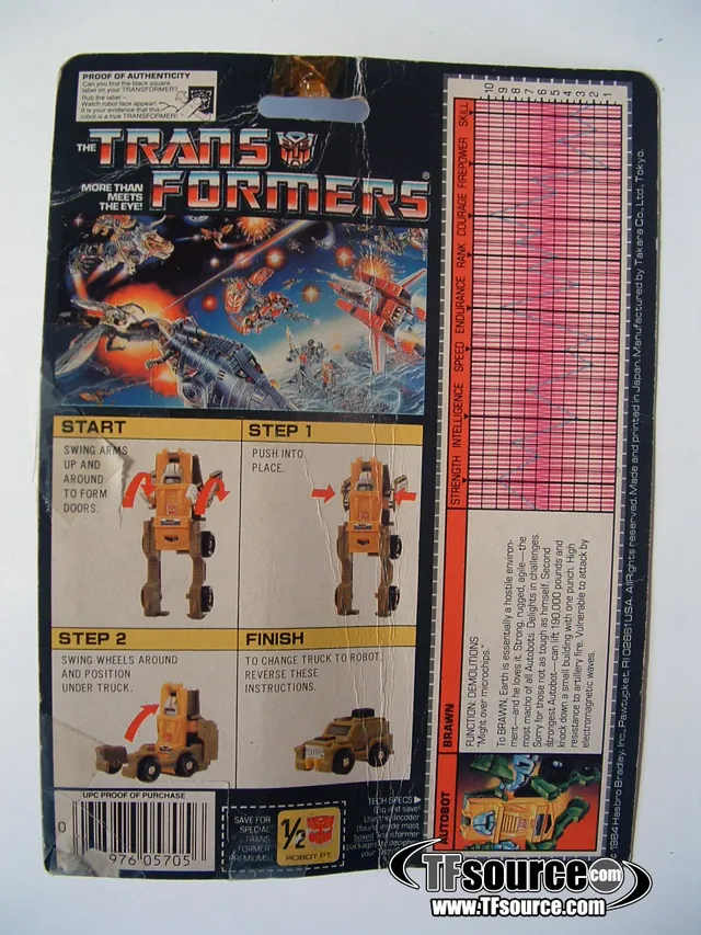 Brawn Minibot Vintage Transformers G1