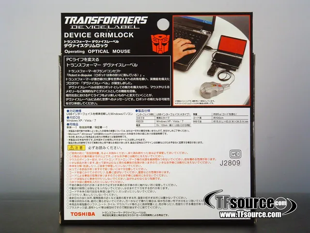 Grimlock Transforming Laser Mouse | Transformers Device Label