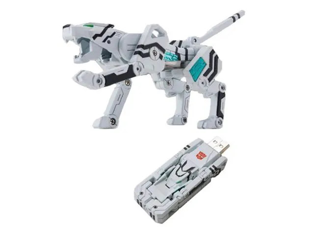 Tigatron Transforming USB Flash Memory 2GB | Transformers Device Label