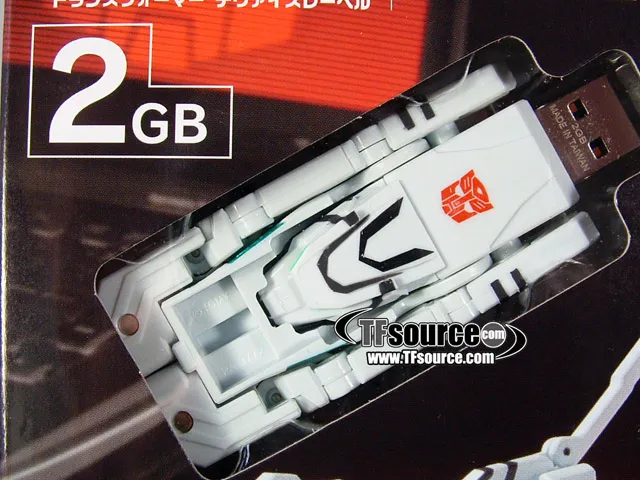 Tigatron Transforming USB Flash Memory 2GB | Transformers Device Label