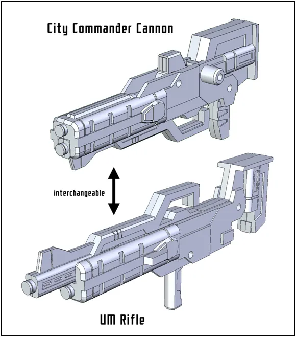TFX-03 City Commander Gun and Missiles | Fansproject Parallax