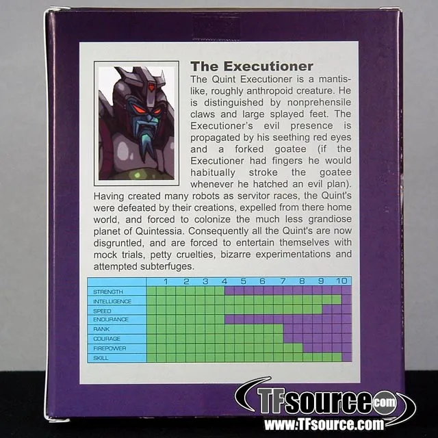 Quint-04 Quintesson Executioner | Impossible Toys