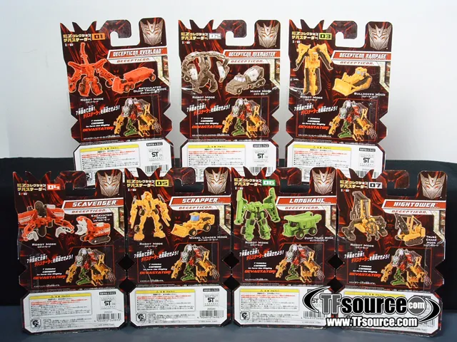 Devastator Movie Color Version Set of 6 | Transformers 2 ROTF Revenge of the Fallen EZ Collection