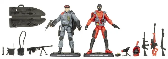 Low-Light vs Night-Viper Night Marksmen Set of 2 3.75-Inch Scale | G.I. 50th Anniversary