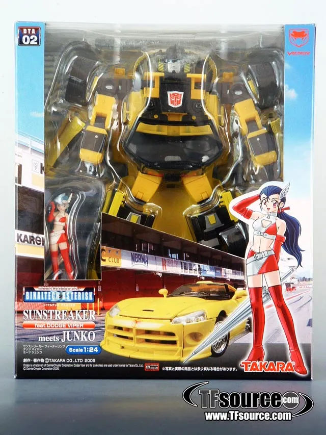 BTA-02 Sunstreaker with Junko | Dodge Viper | Transformers Binaltech Asterisk