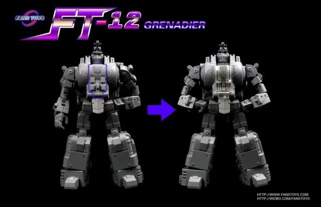 FT-12 Grenadier Grey Chest | Fans Toys