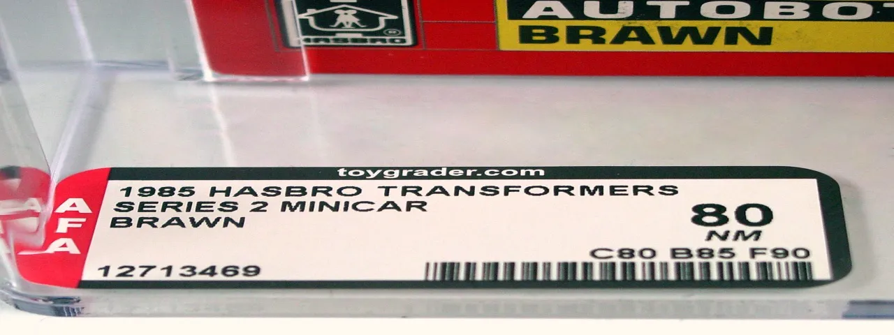 Brawn AFA 80 Minibot Vintage Transformers G1