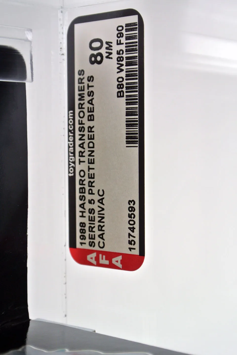 Carnivac AFA Q80 Pretender Vintage Transformers G1