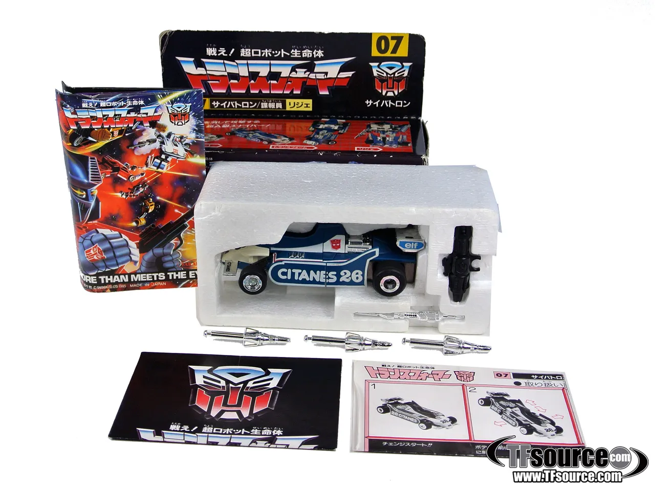 07 Mirage G1 Car | Vintage Japanese G1 Transformers