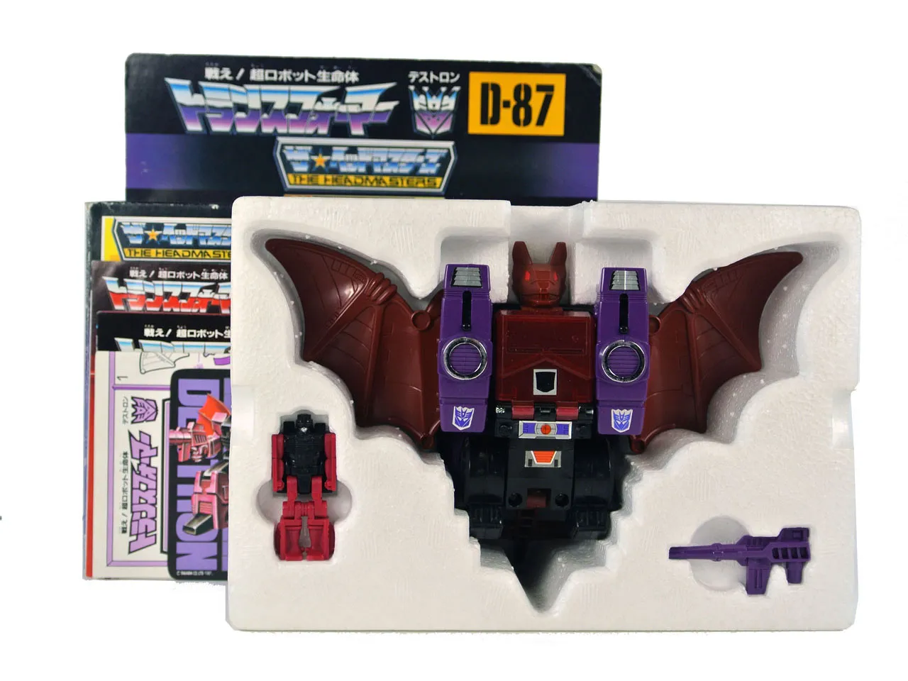 D-87 Mindwipe Headmaster | Vintage Japanese G1 Transformers