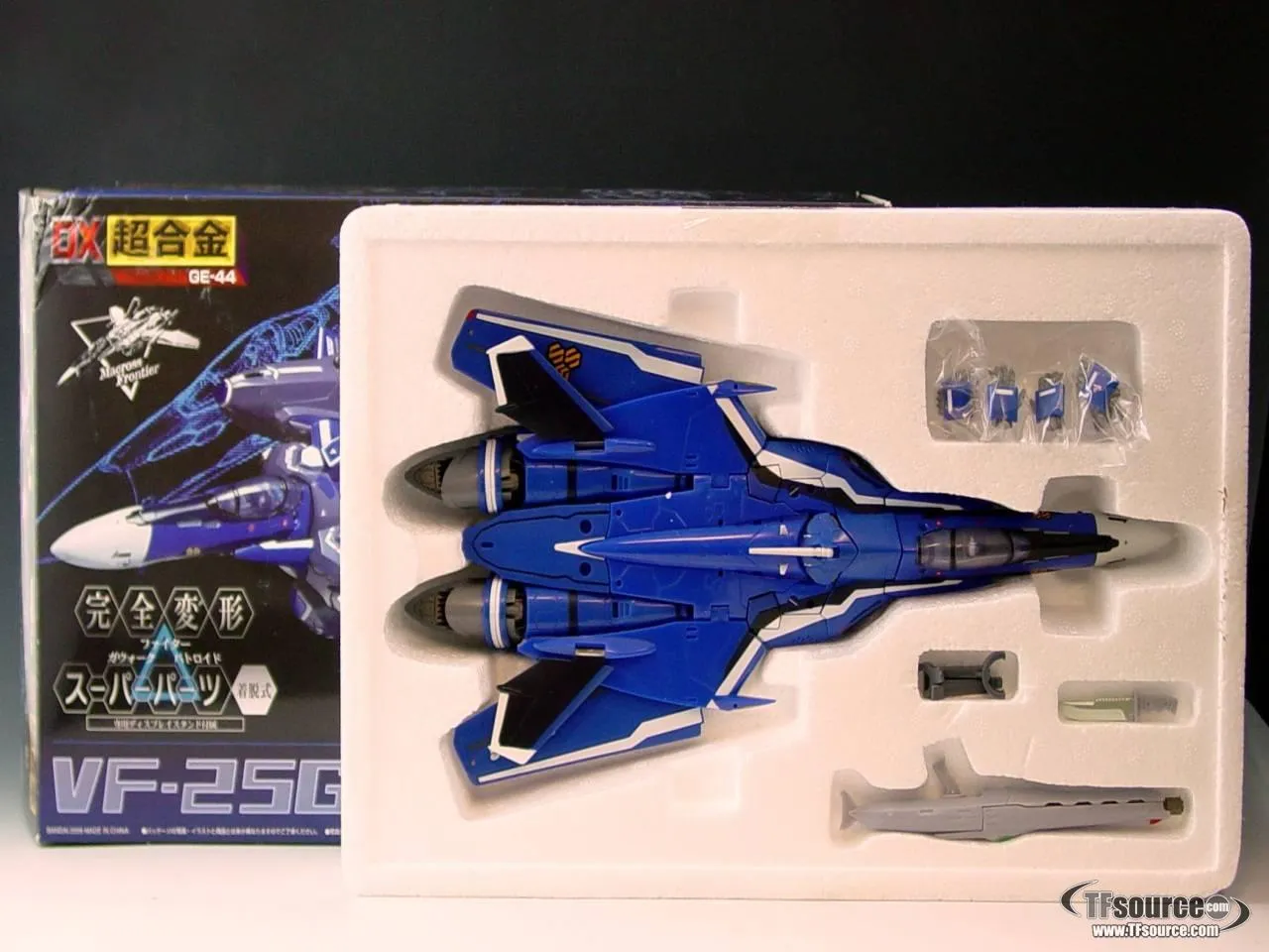 Bandai - Macross Frontier  - DX Chogokin GE-44 1/60 VF-25G Messiah Michael Custom  - MIB - 100% Complete