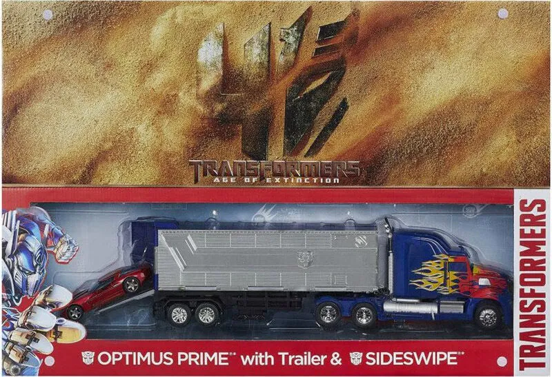 Leader Class Optimus Prime with Trailer and Sideswipe | Transformers 4 Age of Extinction AOE