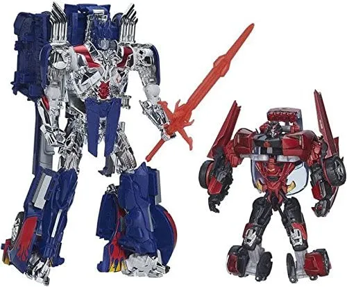Leader Class Optimus Prime with Trailer and Sideswipe | Transformers 4 Age of Extinction AOE