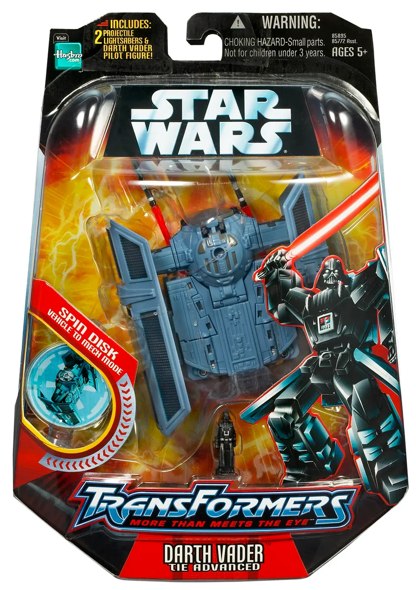 Darth Vader Tie Advanced | Star Wars Transformers Crossover