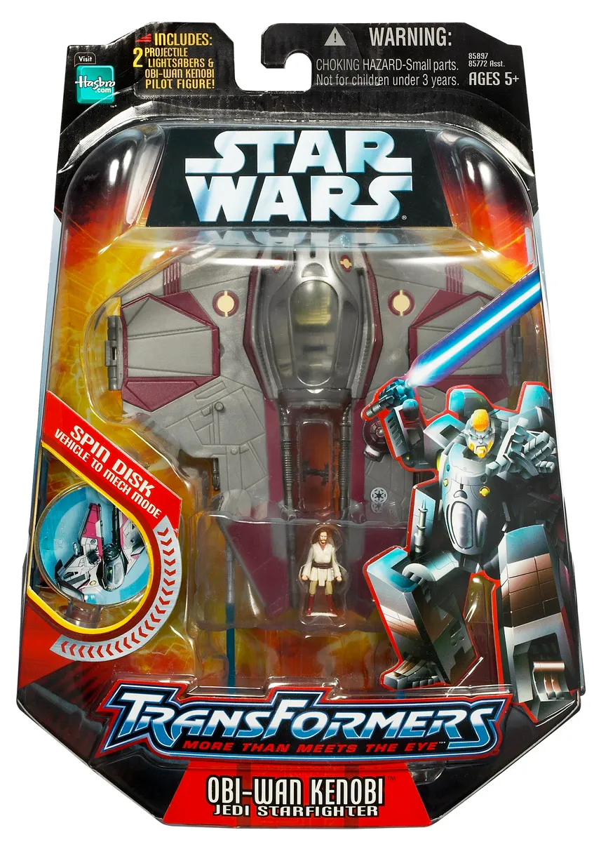 Obi-Wan Kenobi to Jedi Starfighter Revenge of the Sith | Star Wars Transformers Crossover