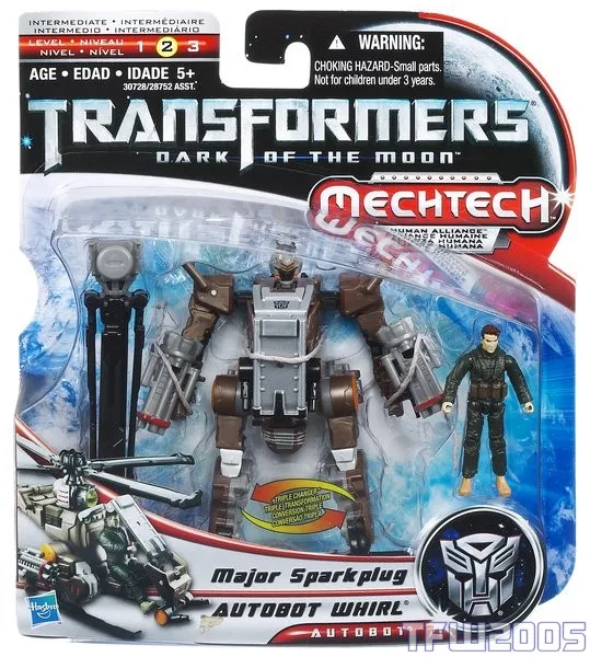 Basic Class Human Alliance Whirl with Major Sparkplug | Transformers 3 DOTM Dark of the Moon
