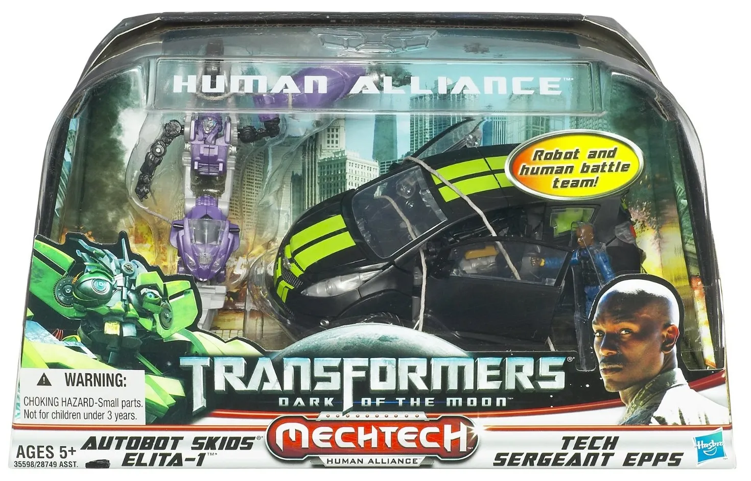 Deluxe Class Skids and Elita-1 with Sergeant Epps | Transformers 3 Dark of the Moon DOTM