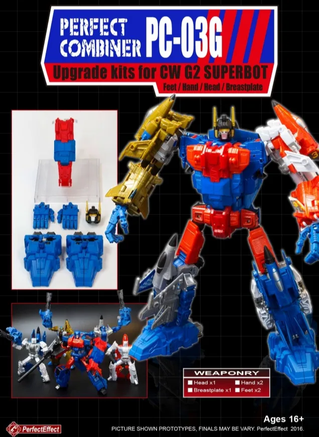 PC-03G Upgrade Kit for Transformers Combiner Wars G2 Superion | Perfect Effect | Upgrade Kit