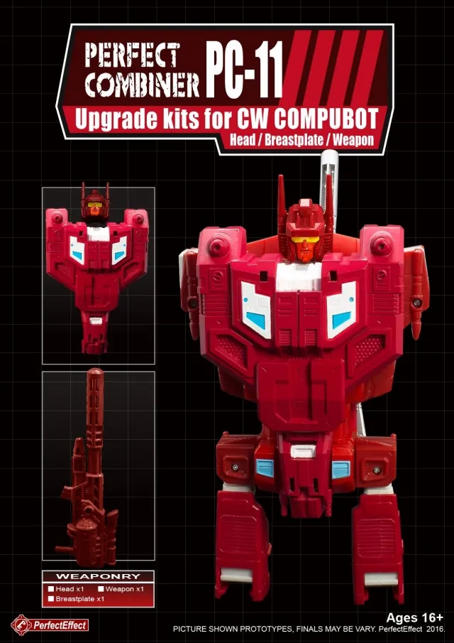 PC-11 Upgrade Kit for Transformers Combiner Wars Computron Part 1 | Perfect Effect | Upgrade Kit