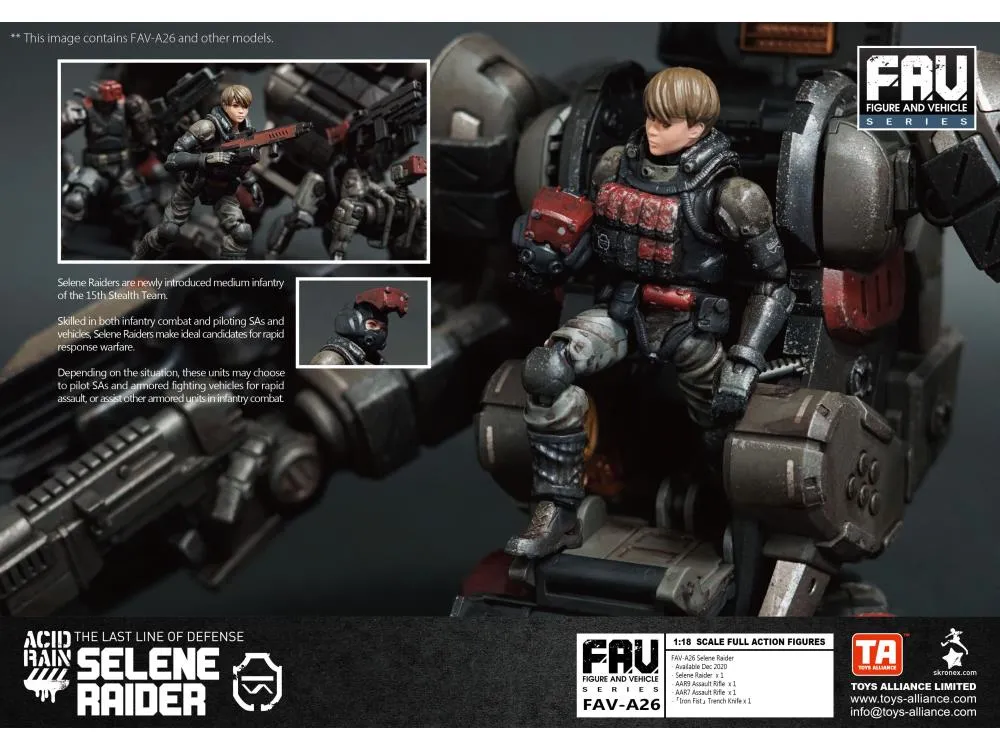 FAV-A26 Selene Raider 1:18 Scale | Acid Rain FAV