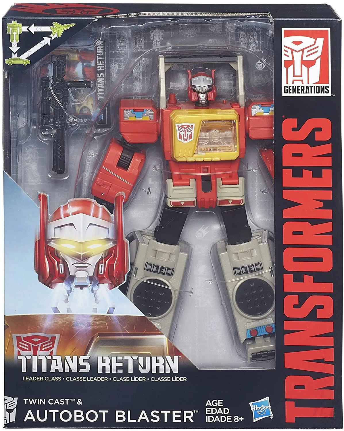 Blaster and Twin Cast Leader Class  | Transformers Generations Titans Return