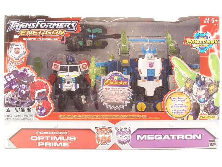 Super Class Powerlinx Optimus Prime versus Megatron | Transformers Energon