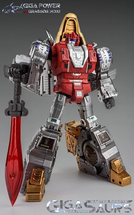 HQ-02 Grassor Metallic Version | GigaPower Gigasaurs