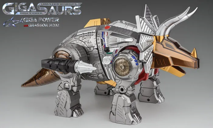 HQ-02 Grassor Metallic Version | GigaPower Gigasaurs