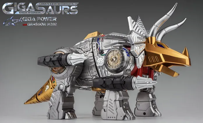 HQ-02 Grassor Metallic Version | GigaPower Gigasaurs