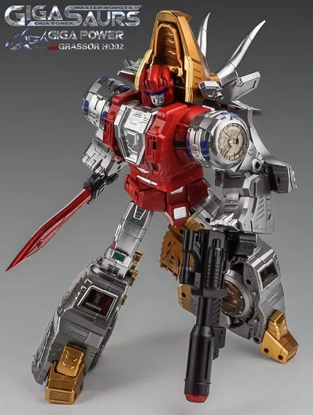 HQ-02 Grassor Metallic Version | GigaPower Gigasaurs