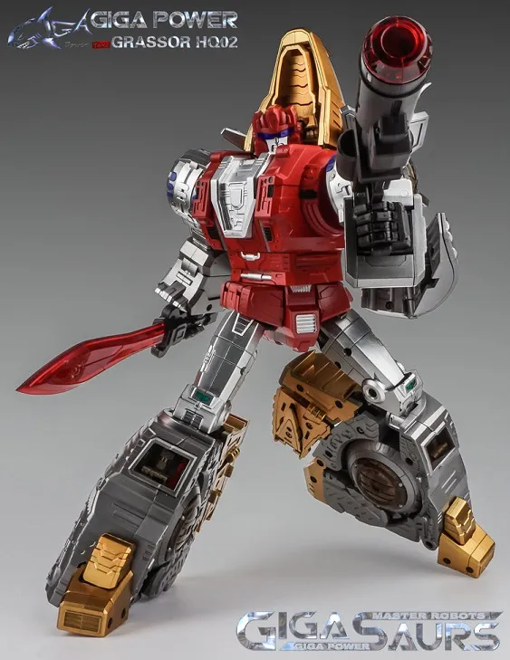 HQ-02 Grassor Metallic Version | GigaPower Gigasaurs