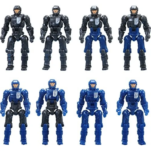 DA-04 Dia-Naughts Set of 8 | Blue Black Version | Diaclone Reboot