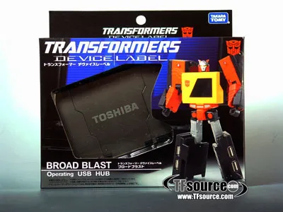 Blaster Transforming USB Hub | Transformers Device Label