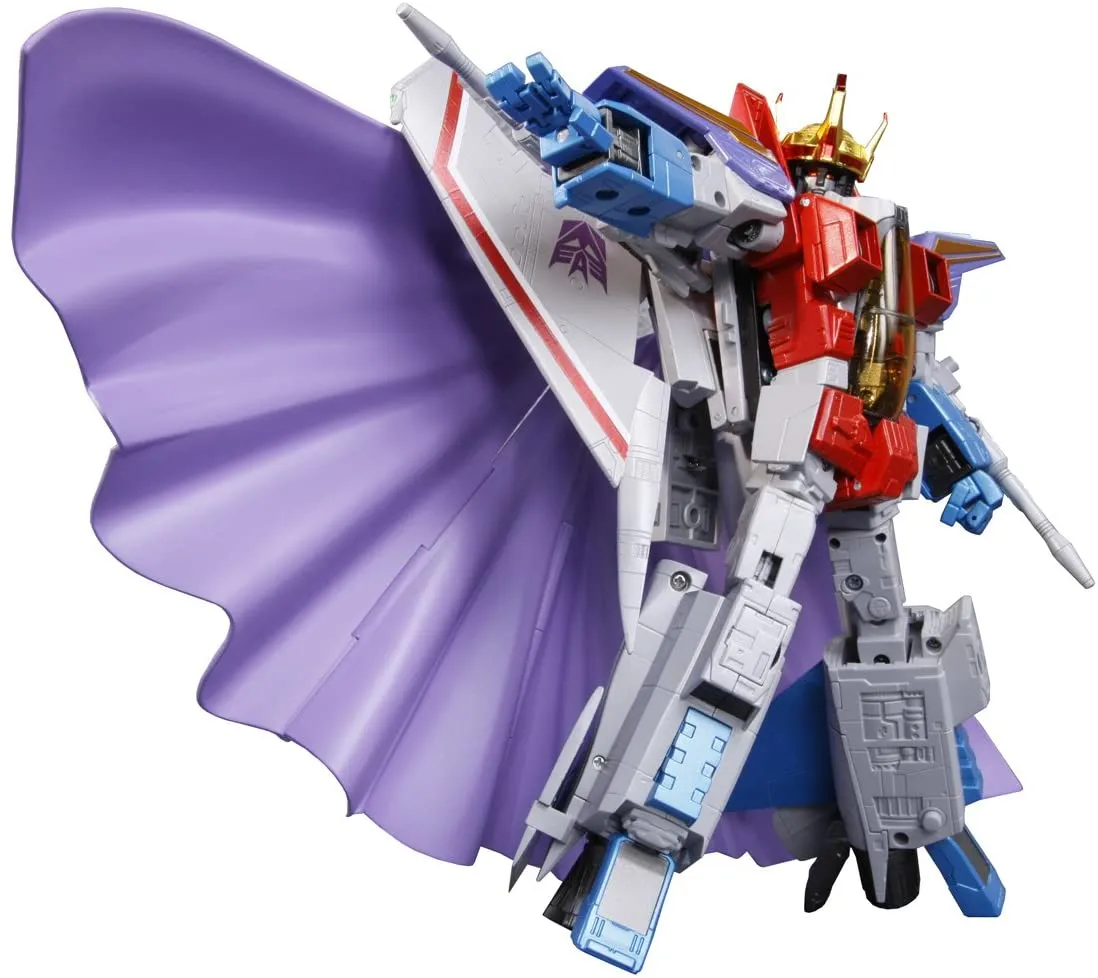 MP-11 Starscream with Coronation Crown and Cape Set | Transformers Masterpiece