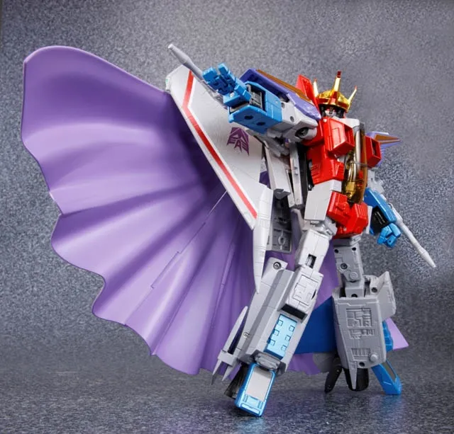 MP-11 Starscream with Coronation Crown and Cape Set | Transformers Masterpiece