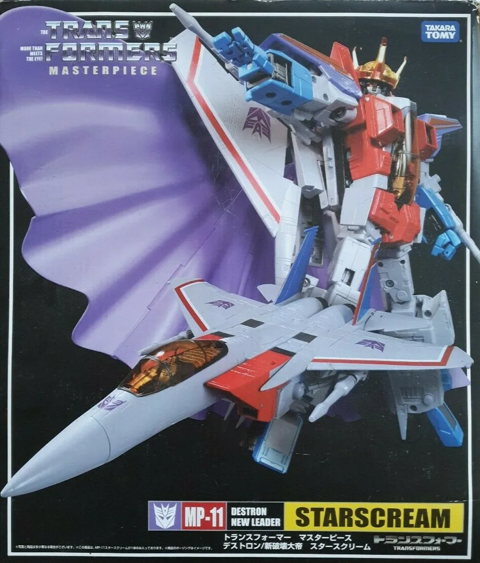 MP-11 Starscream with Coronation Crown and Cape Set | Transformers Masterpiece