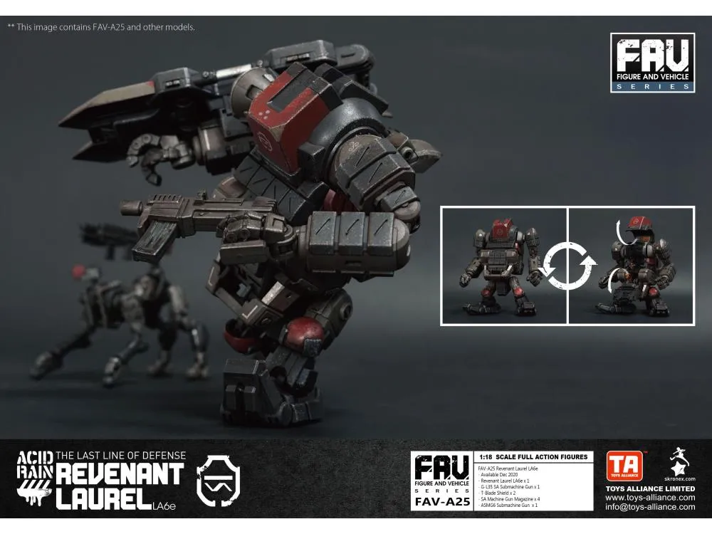 FAV-A25 Revenant Laurel LA6e 1:18 Scale | Acid Rain FAV